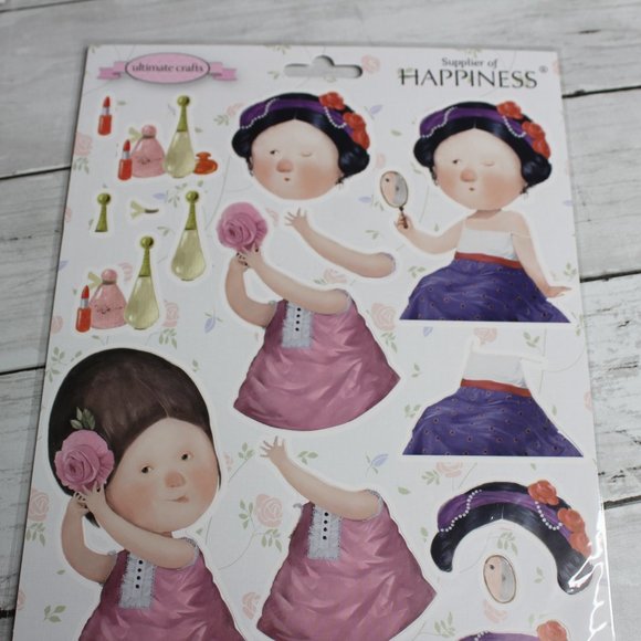Scrapbook Card Making Punch Out Die Cut Paper Dolls Angels Kids DIY Craft - Picture 7 of 9